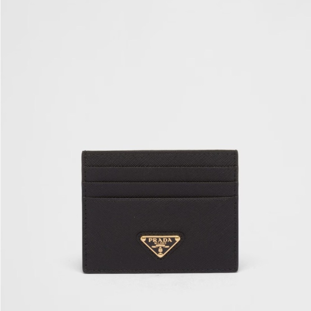 Black Saffiano Leather card holder